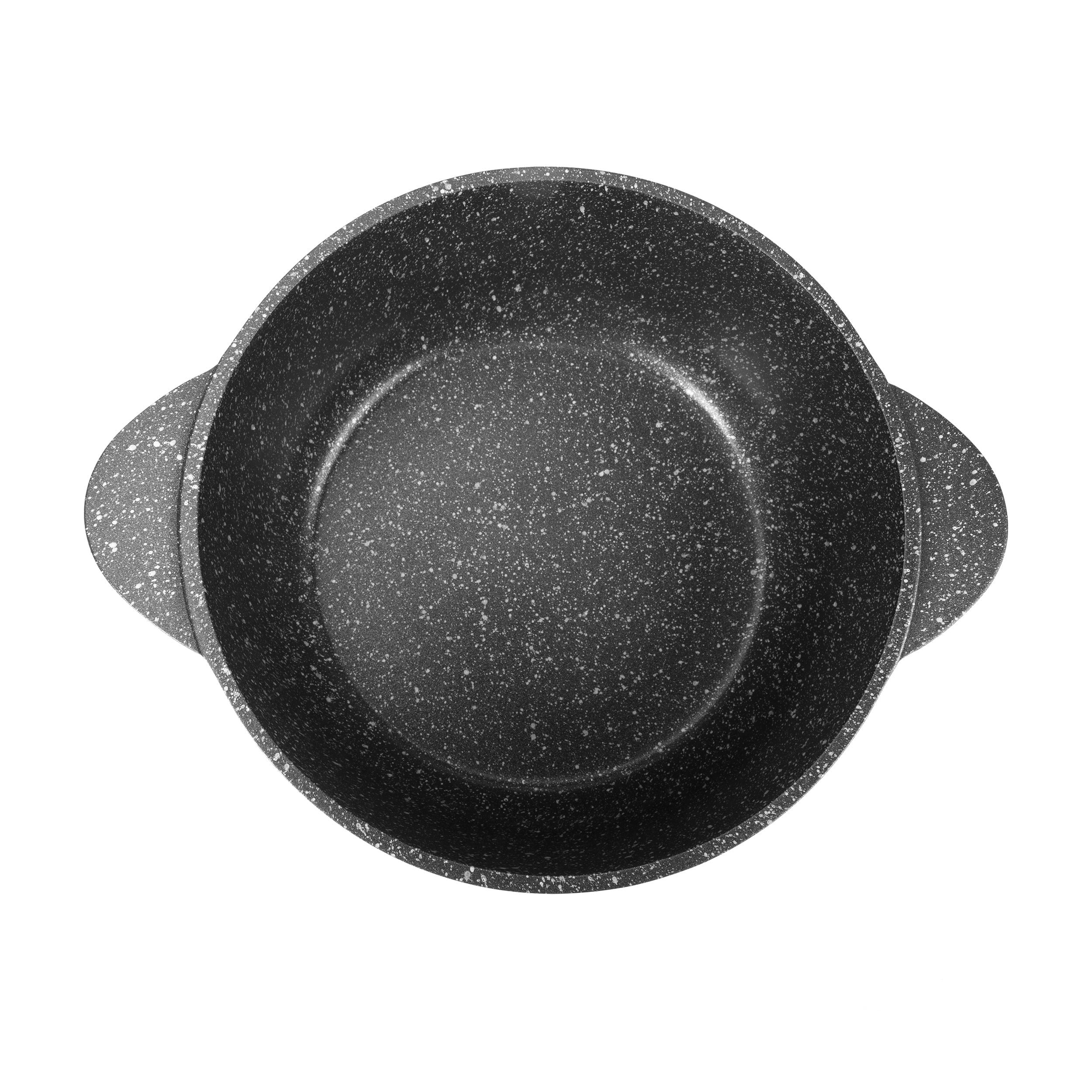 GUSTO CASA - Casseruola con coperchio e fondo a induzione Linea ChefStone - diametro 28cm
